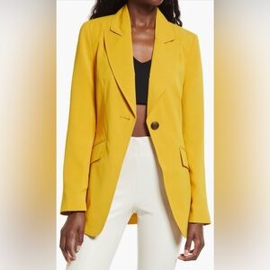 Topshop Mustard Yellow Blazer